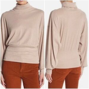 Free People Bishop Turtleneck Sweater Size Large